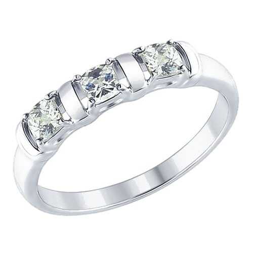 Кольцо женское SOKOLOV из серебра со Swarovski Zirconia 89010065 р.16.5 в Снежная Королева