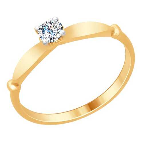 Кольцо женское SOKOLOV из серебра со Swarovski Zirconia 89010095 р.15 в Снежная Королева