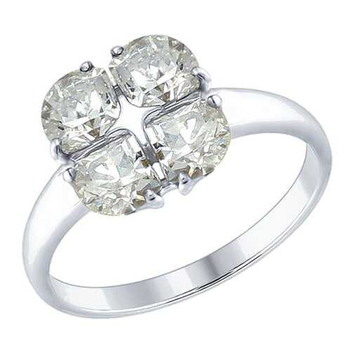 Кольцо женское SOKOLOV из серебра со Swarovski Zirconia 89010104 р.19.5 в Снежная Королева