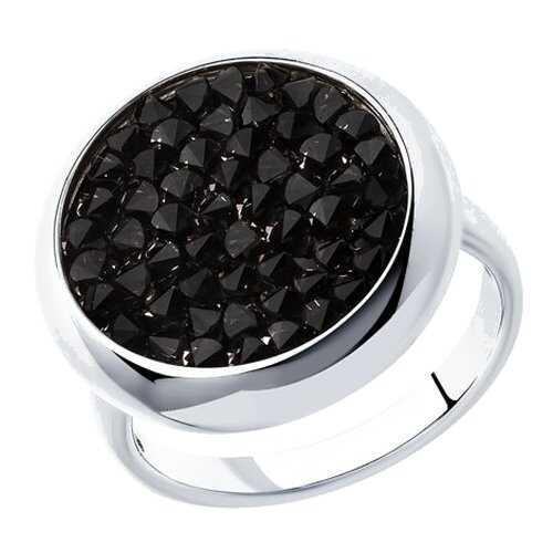 Серебряное кольцо женское с кристаллами Swarovski SOKOLOV 94012428 р.20 в Снежная Королева