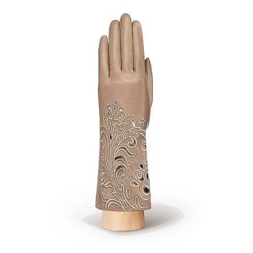 Перчатки женские Eleganzza F-IS0067 коричневые 6.5 в Снежная Королева