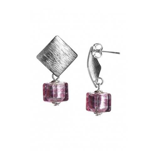 Серьги Perla Metallo Rombo 903061676004 фуксия в Снежная Королева