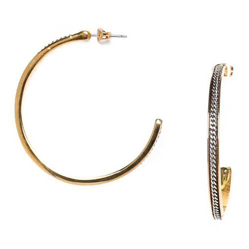 Серьги женские ORI TAO OT-12-29292 серебристые/золотистые в Снежная Королева