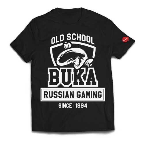 Футболка BUKA OLD SCHOOL черная L в Снежная Королева