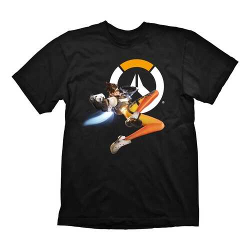 Футболка мужская Gaya Entertainment Overwatch Tracer Hero черная M в Снежная Королева