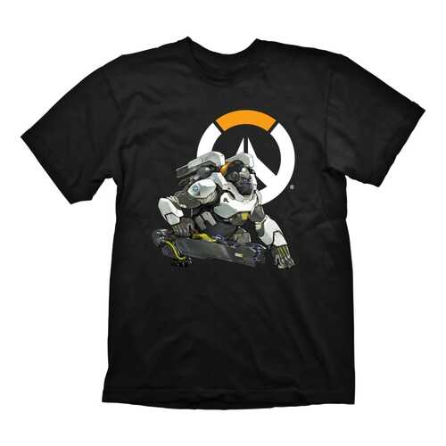 Футболка мужская Gaya Entertainment Overwatch Winston Logo черная 2XL в Снежная Королева