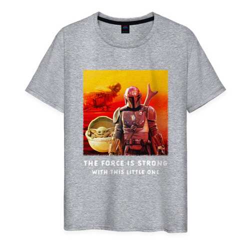 Футболка мужская ВсеМайки 2147231 серая XXXL в Снежная Королева