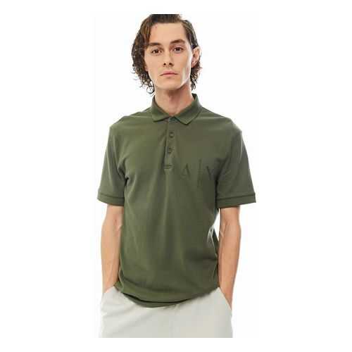 Футболка-поло мужская Armani Exchange 3HZFAL ZJM5Z хаки XL в Снежная Королева