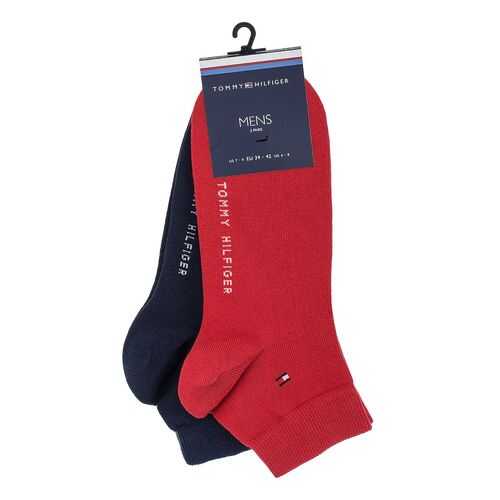 Набор носков мужских Tommy Hilfiger 342025001 красных 43-46 US в Снежная Королева