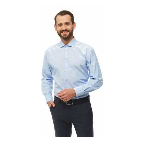 Рубашка мужская Conti Uomo 8393-32-06 синяя XL в Снежная Королева