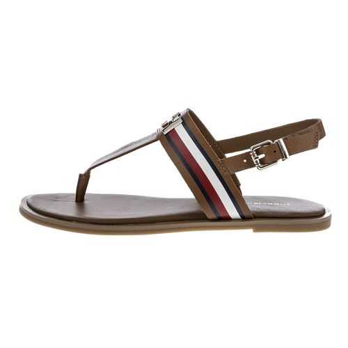 Сандалии женские Tommy Hilfiger FW0FW04840 коричневые 39 US в Снежная Королева
