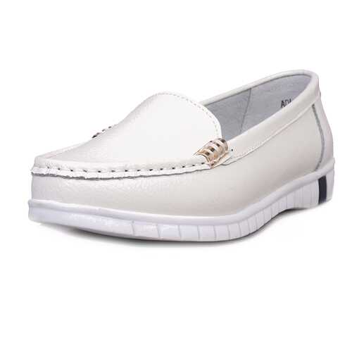 Мокасины женские Alessio Nesca Comfort 710018746 белые 41 RU в Снежная Королева