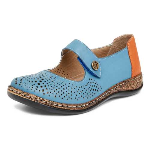 Туфли женские Alessio Nesca Comfort 27306680 голубые/коричневые 39 RU в Снежная Королева