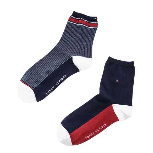Набор носков женских Tommy Hilfiger 320104001 синих 39-42 US в Снежная Королева