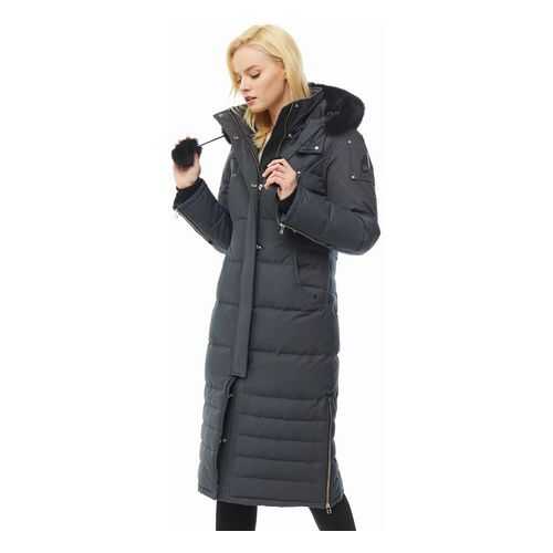Пуховик женский Moose Knuckles MK4660LLP серый L в Снежная Королева