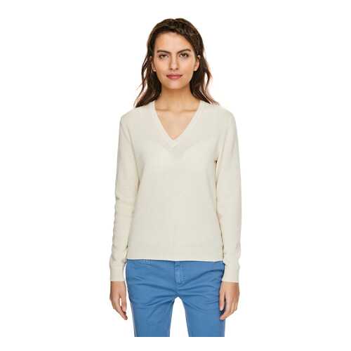 Пуловер женский United Colors of Benetton 20A_1002D4488 белый M в Снежная Королева