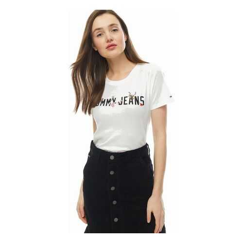 Футболка женская Tommy Jeans DW0DW07170 YA2 белая XXS в Снежная Королева