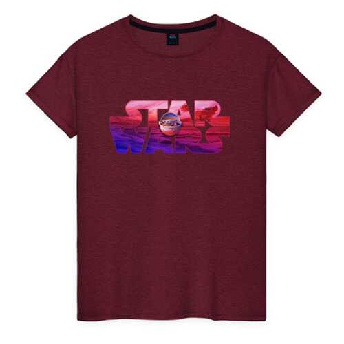 Футболка женская ВсеМайки 2147265 красная XXXL в Снежная Королева