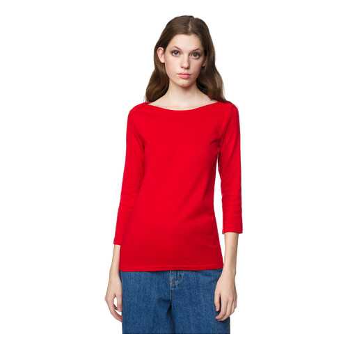 Лонгслив женский United Colors of Benetton 3GA2E16A1_015 красный M в Снежная Королева